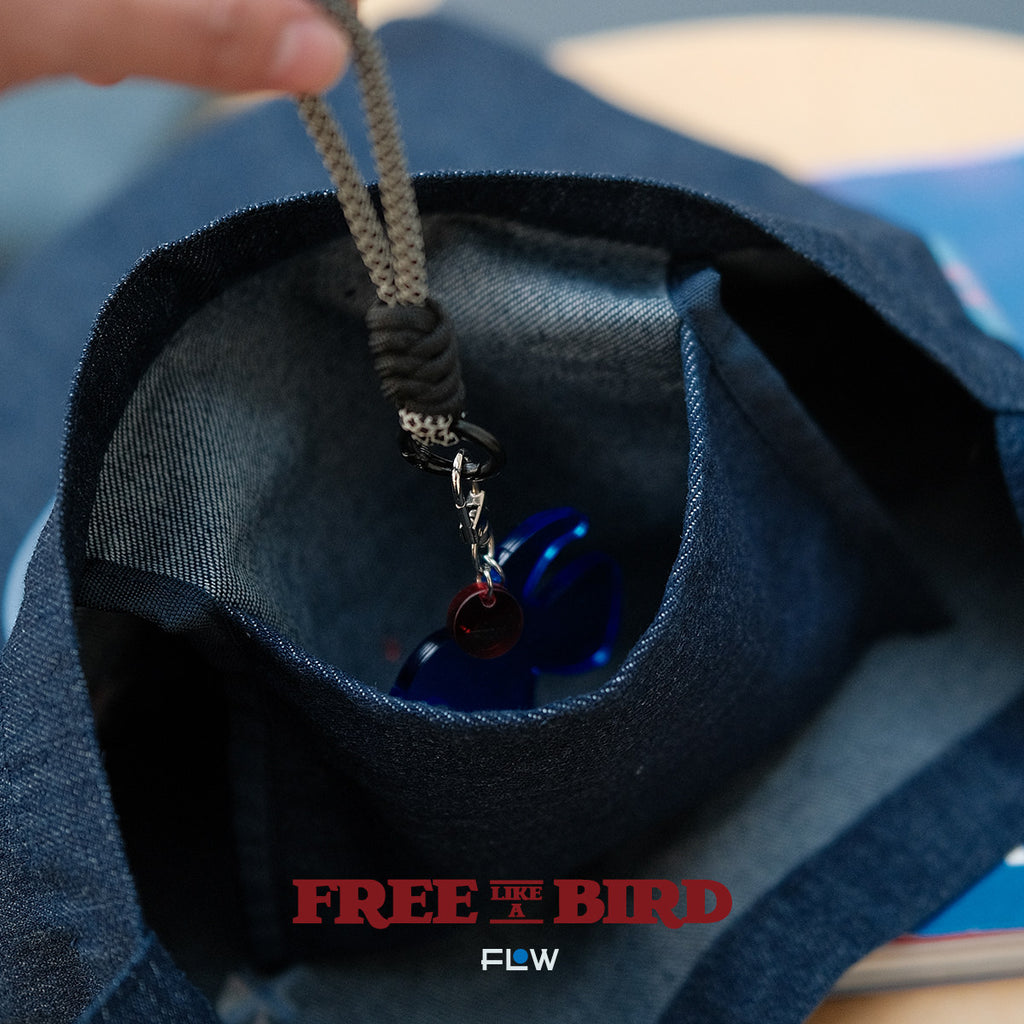 Double-sided Denim Crossbody Bag