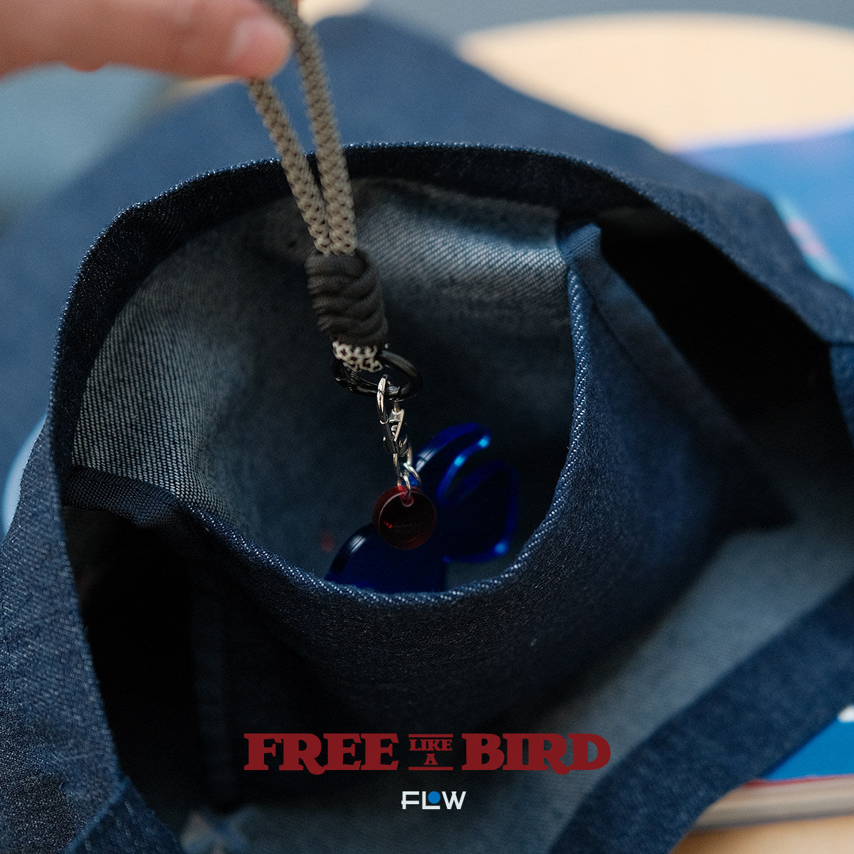 Double-sided Denim Crossbody Bag