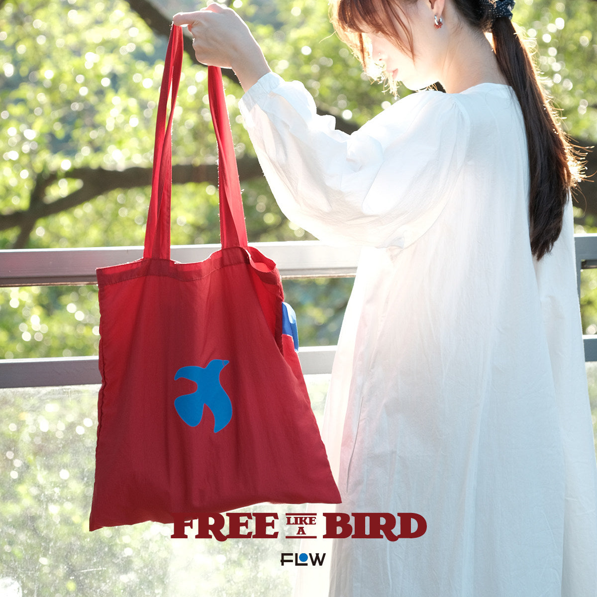 Blue Glass Cup Portable Tumbler Tote Bag Gift Box