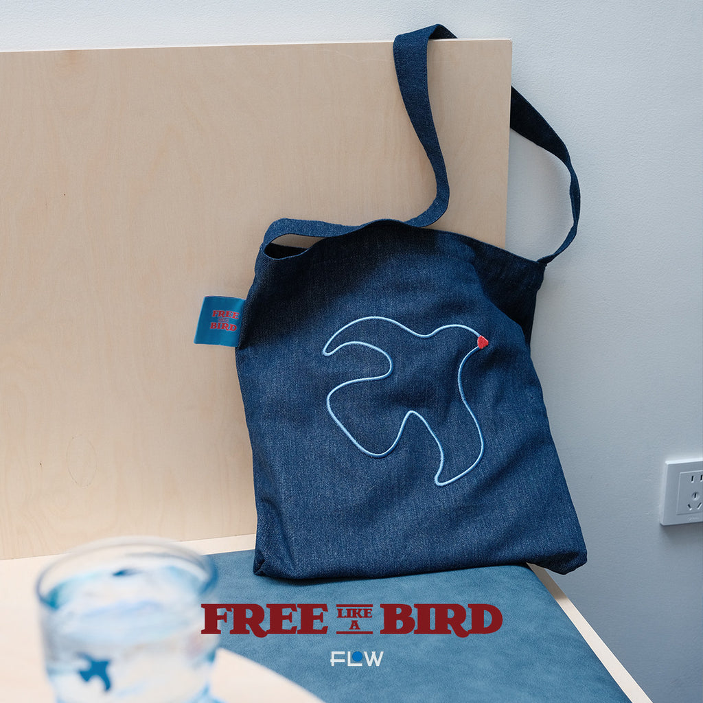 Double-sided Denim Crossbody Bag